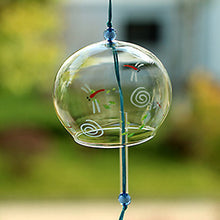 Load image into Gallery viewer, Japanese Style Sakura Glass Wind Chimes