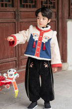 Load image into Gallery viewer, Winter Hanfu-Stand collar top for boys and girls | Kids fashion