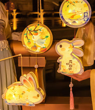 Load image into Gallery viewer, Mid-Autumn Festival Children's DIY Wooden Rabbit Lantern