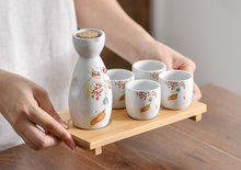 Load image into Gallery viewer, Ceramic Japanese style Sake Set | Wind chimes