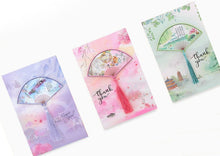 Load image into Gallery viewer, Chinese Style Greeting Cards | Fan with a high quality tassel