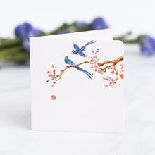 Load image into Gallery viewer, 8pcs Blank note cards with envelopes | Chinese hand-drawn bird and flower landscape painting