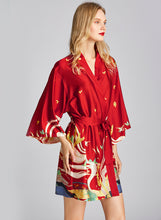 Load image into Gallery viewer, Women Nightgown Kimono Robes | Crane pattern