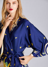 Load image into Gallery viewer, Women Nightgown Kimono Robes | Crane pattern