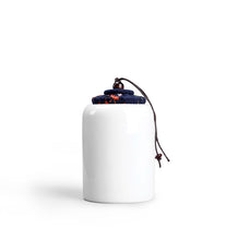 Load image into Gallery viewer, Hand painted ceramic tea jar