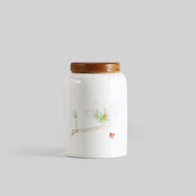 Load image into Gallery viewer, Hand painted ceramic tea jar