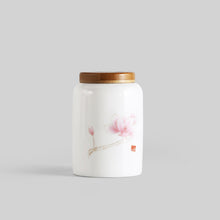 Load image into Gallery viewer, Hand painted ceramic tea jar