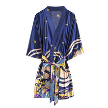 Load image into Gallery viewer, Women Nightgown Kimono Robes | Crane pattern