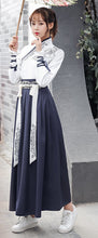 Load image into Gallery viewer, Hanfu-knight Blue Skirt