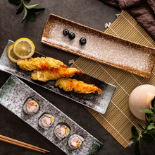Load image into Gallery viewer, Japanese ceramic sushi plate