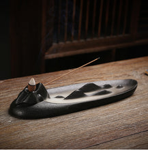 Load image into Gallery viewer, Peaceful mountain incense stick holder