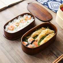 Load image into Gallery viewer, Japanese Wooden Bento Box | Double Layer