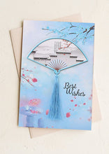 Load image into Gallery viewer, Chinese Style Greeting Cards | Fan with a high quality tassel