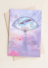 Load image into Gallery viewer, Chinese Style Greeting Cards | Fan with a high quality tassel