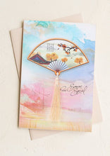 Load image into Gallery viewer, Chinese Style Greeting Cards | Fan with a high quality tassel