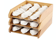 Load image into Gallery viewer, Bamboo dumpling storage tray