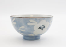 Load image into Gallery viewer, Ceramic Japanese Style 4.5 Inch Rice Bowls | Blue Sakura