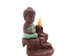 Load image into Gallery viewer, Zen backflow incense burner(blue/green)