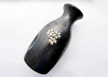 Load image into Gallery viewer, Ceramic Japanese style black Sakura Sake Set