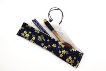 Load image into Gallery viewer, Golden Sakura Japanese Wood Chopsticks Set