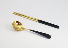 Load image into Gallery viewer, Korean Stainless Steel Spoon and Chopsticks+box set