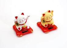 Load image into Gallery viewer, Solar powered waving arm Maneki-neko