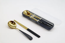 Load image into Gallery viewer, Korean Stainless Steel Spoon and Chopsticks+box set