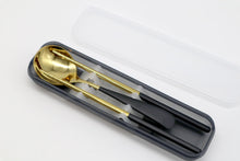 Load image into Gallery viewer, Korean Stainless Steel Spoon and Chopsticks+box set