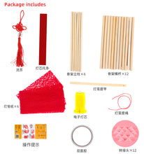 Load image into Gallery viewer, DIY Chinese Palace Lantern with battery operated LED light | handmade paper art kids toy