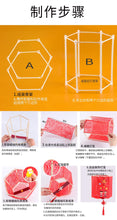 Load image into Gallery viewer, DIY Chinese Palace Lantern with battery operated LED light | handmade paper art kids toy
