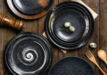 Load image into Gallery viewer, ZEN style round ceramic plate