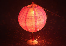 Load image into Gallery viewer, Chinese paper lantern with battery operated LED light