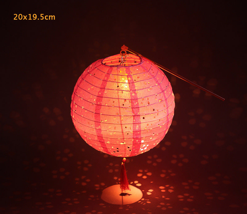 Chinese paper lantern with battery operated LED light PIN DONG FANG