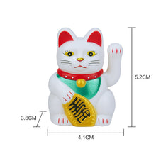 Load image into Gallery viewer, Solar powered waving arm Maneki-neko
