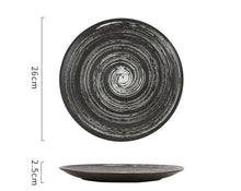 Load image into Gallery viewer, ZEN style round ceramic plate
