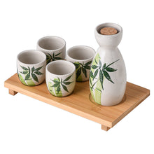 Load image into Gallery viewer, Ceramic Japanese style Sake Set | Bamboo