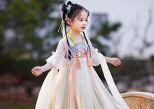Load image into Gallery viewer, Hanfu-Summer dress for girls with rabbit pattern | Kids Fashion