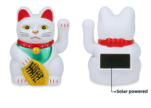 Load image into Gallery viewer, Solar powered waving arm Maneki-neko