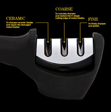 Load image into Gallery viewer, Kitchen Knife Sharpener 3-in-1