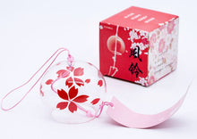 Load image into Gallery viewer, Japanese Style Sakura Glass Wind Chimes