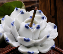 Load image into Gallery viewer, Ceramics lotus incense holder