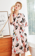 Load image into Gallery viewer, Women Nightgown Kimono Robes | Fan pattern