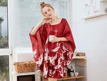 Load image into Gallery viewer, Women Nightgown Pajama Sleepwear | One size | Crane pattern