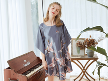 Load image into Gallery viewer, Women Nightgown Pajama Sleepwear | One size | Crane pattern