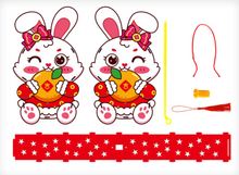 Load image into Gallery viewer, DIY Chinese lantern with battery operated LED light | Rabbit
