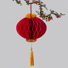 Load image into Gallery viewer, Chinese Red Lantern Red Honeycomb Hard Paper Spring Festival Chinese New Year
