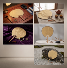 Load image into Gallery viewer, Chinese Rice paper handmade fan
