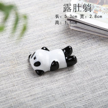 Load image into Gallery viewer, Chopstick holder / a lucky decoration in various patterns cat, panda, sakura, fish, etc.
