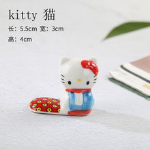 Load image into Gallery viewer, Chopstick holder / a lucky decoration in various patterns cat, panda, sakura, fish, etc.
