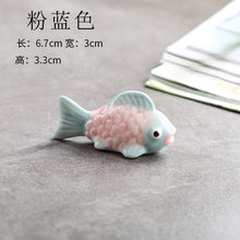 Load image into Gallery viewer, Chopstick holder / a lucky decoration in various patterns cat, panda, sakura, fish, etc.
